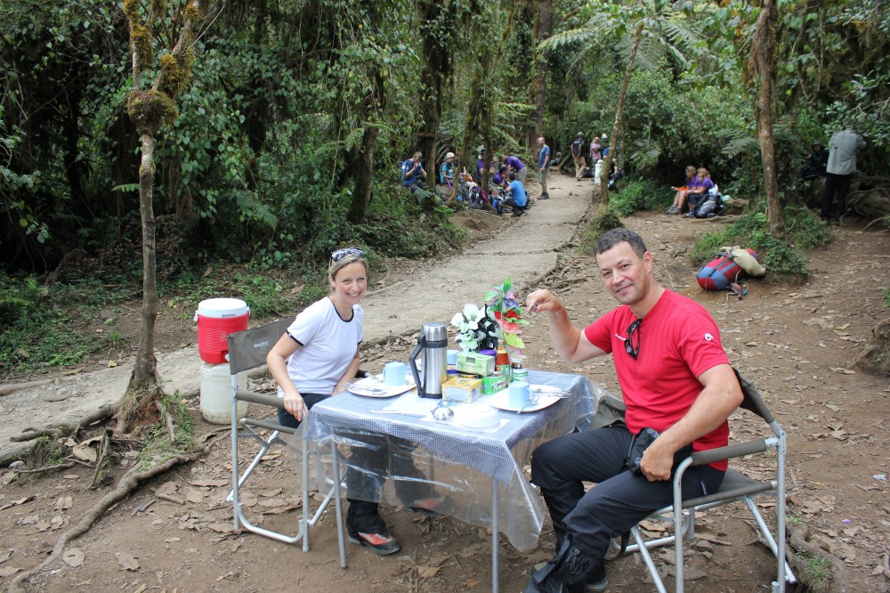 Lunch - Climbing Kilimanjaro 7 Day Machame Route with Big Expeditions and Equatours Limited